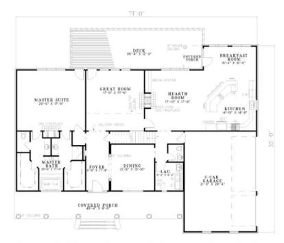 Floorplan 1 for House Plan #110-00146