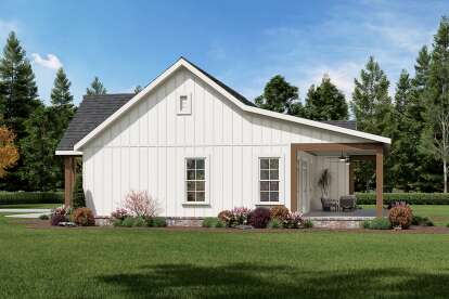 Modern Farmhouse House Plan #009-00443 Elevation Photo
