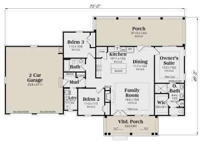 Main Floor  for House Plan #009-00443