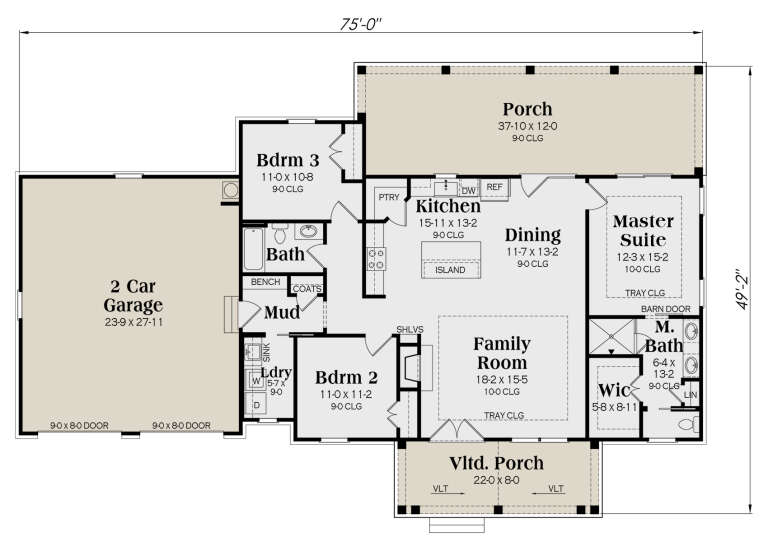 House Plan House Plan #32960 Drawing 1