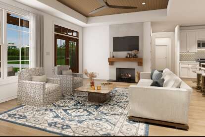 Modern Farmhouse House Plan #009-00443 Additional Photo