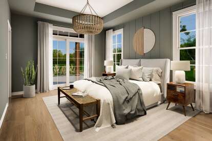 Modern Farmhouse House Plan #009-00443 Additional Photo