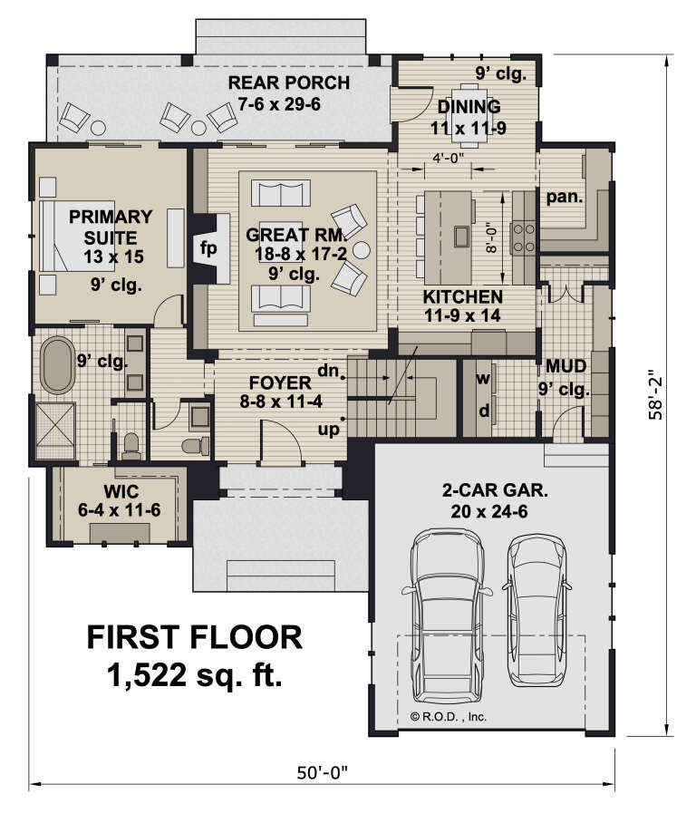 House Plan House Plan #32961 Drawing 1