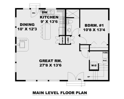 Main Floor  for House Plan #039-00773