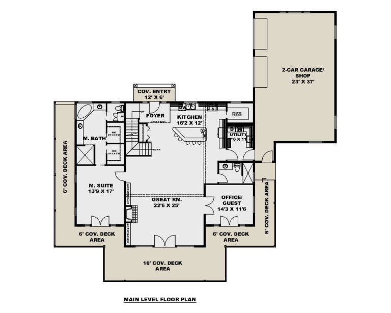 House Plan House Plan #32966 Drawing 1