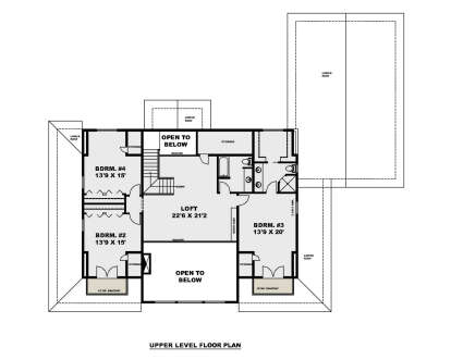 Second Floor for House Plan #039-00777
