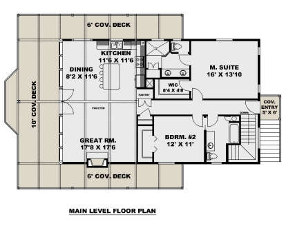 Main Floor for House Plan #039-00778