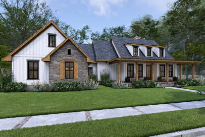 Modern Farmhouse House Plan #9401-00126 Elevation Photo