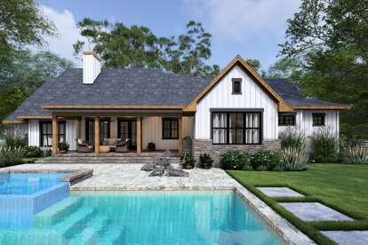 Modern Farmhouse House Plan #9401-00126 Elevation Photo