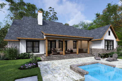 Modern Farmhouse House Plan #9401-00126 Elevation Photo