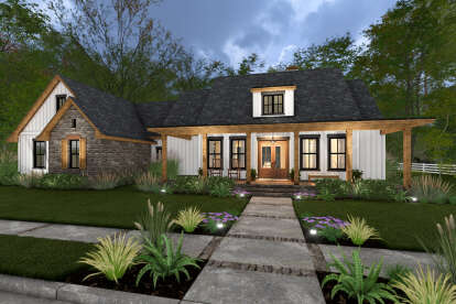 Modern Farmhouse House Plan #9401-00127 Elevation Photo