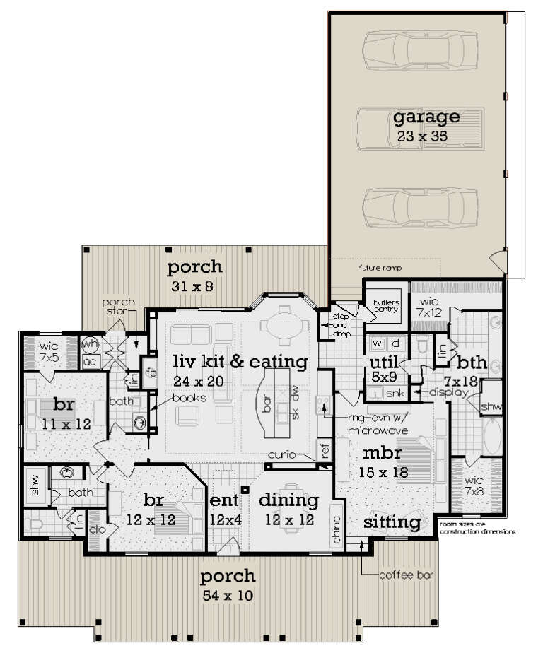 House Plan House Plan #32971 Drawing 1