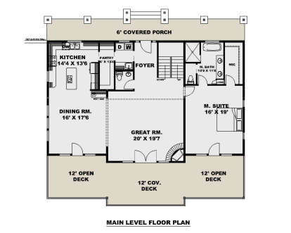 Main Floor  for House Plan #039-00781