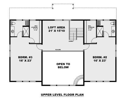 Second Floor for House Plan #039-00781