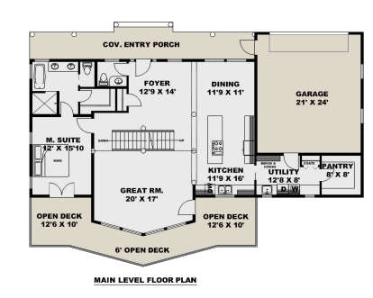 Main Floor  for House Plan #039-00782