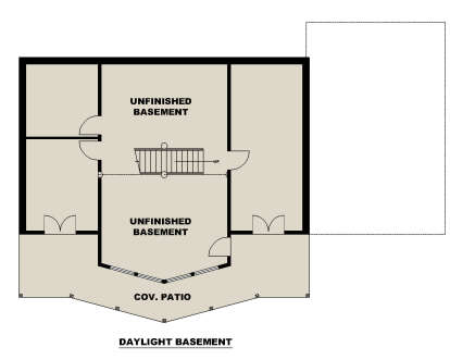 Basement for House Plan #039-00782