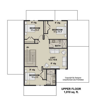 Second Floor for House Plan #098-00513