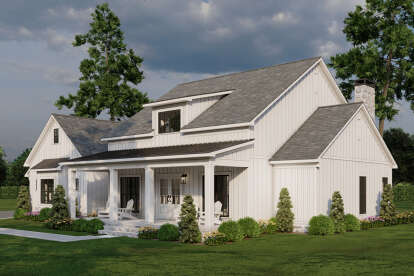Modern Farmhouse House Plan #8318-00421 Elevation Photo