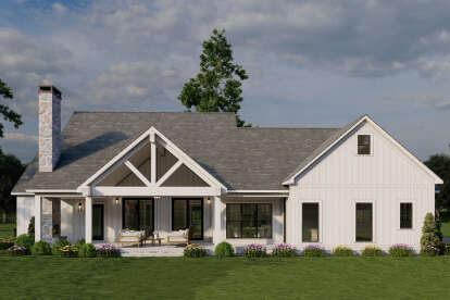 Modern Farmhouse House Plan #8318-00421 Elevation Photo