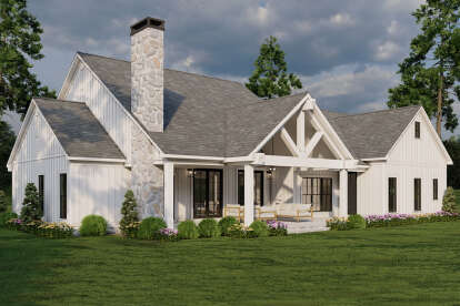 Modern Farmhouse House Plan #8318-00421 Elevation Photo
