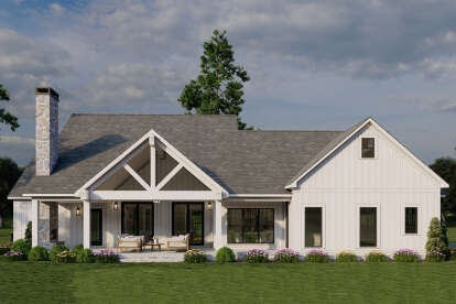 Modern Farmhouse House Plan #8318-00422 Elevation Photo