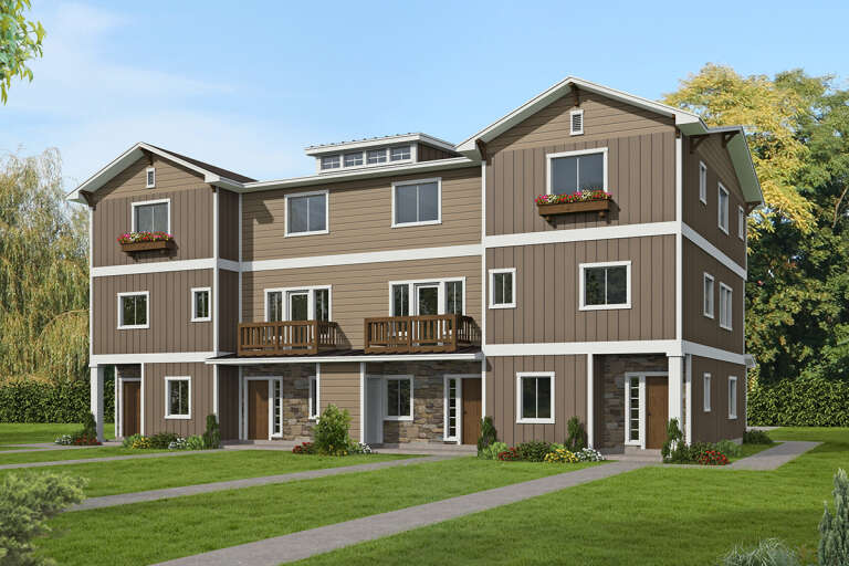 House Plan House Plan #32981 Angled Front Elevation