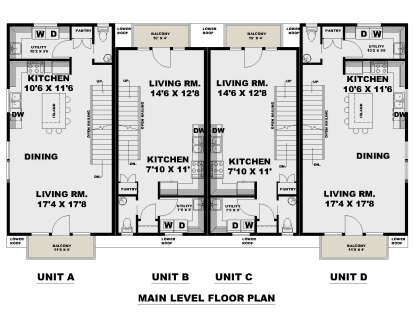 Main Floor for House Plan #039-00784