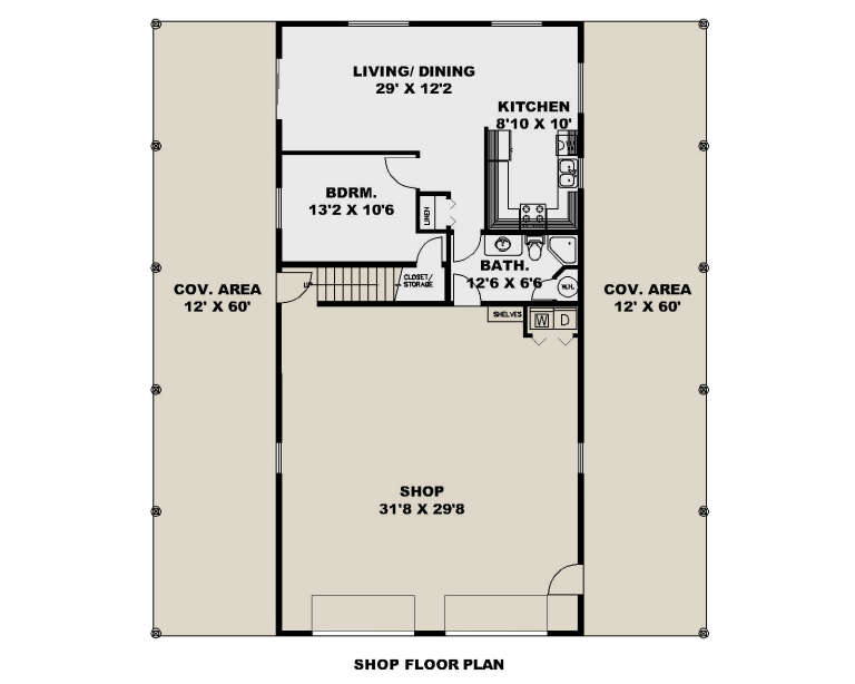 House Plan House Plan #32982 Drawing 1
