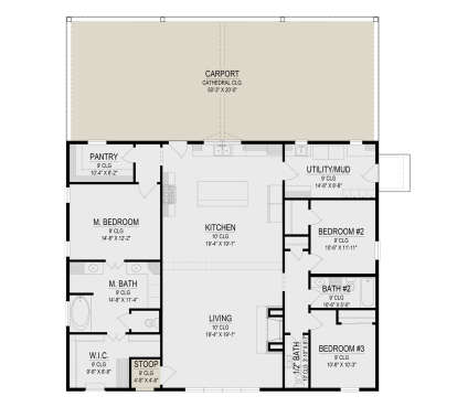 Main Floor  for House Plan #2473-00009
