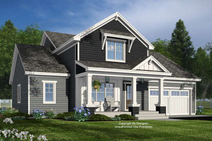 Craftsman House Plan #098-00514 Elevation Photo