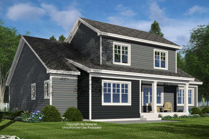 Craftsman House Plan #098-00514 Elevation Photo