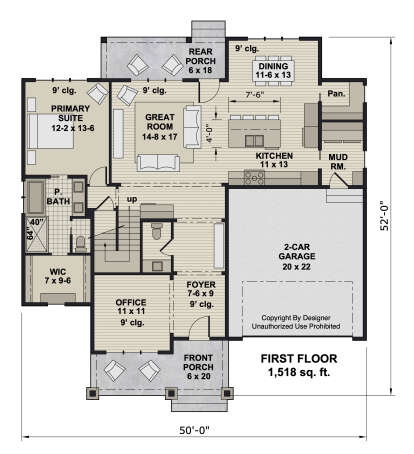 Main Floor  for House Plan #098-00514