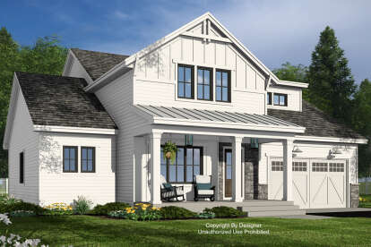 Modern Farmhouse House Plan #098-00515 Elevation Photo