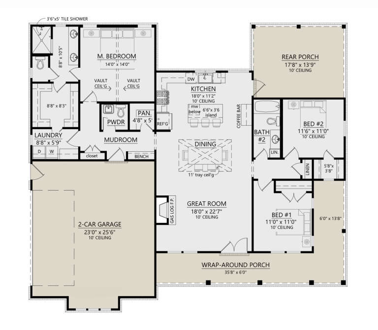 House Plan House Plan #32989 Drawing 1
