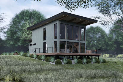 Modern House Plan #8318-00423 Elevation Photo