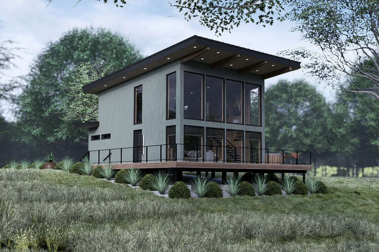 House Plan House Plan #32990 Angled Front Elevation