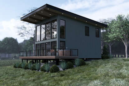Modern House Plan #8318-00423 Elevation Photo