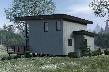 Modern House Plan #8318-00423 Elevation Photo
