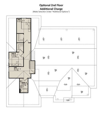 Optional Second Floor for House Plan #7174-00033
