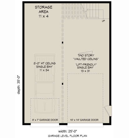 Garage Floor for House Plan #940-01286