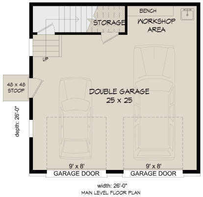 Garage Floor for House Plan #940-01287
