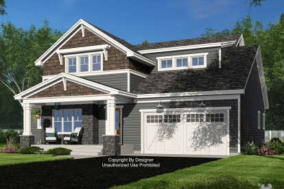 Craftsman House Plan #098-00516 Elevation Photo