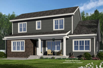 Craftsman House Plan #098-00516 Elevation Photo