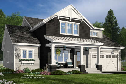 Craftsman House Plan #098-00517 Elevation Photo