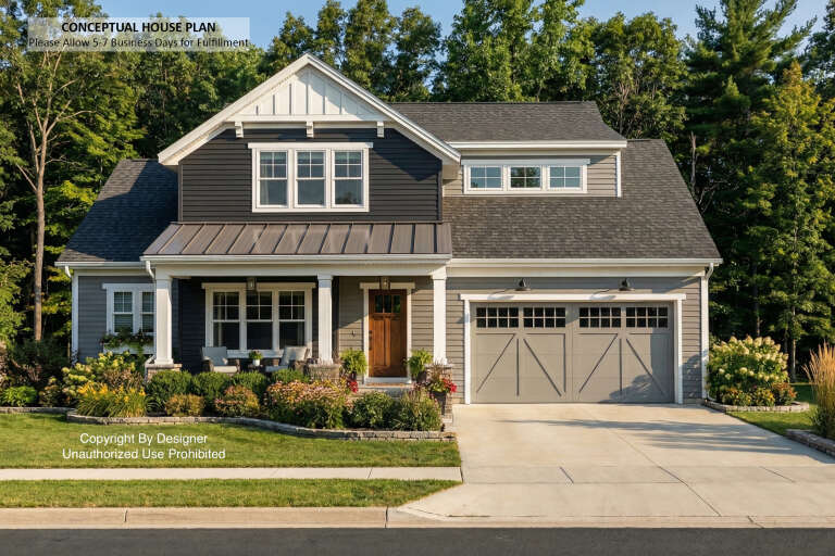 House Plan House Plan #32998 Front Elevation