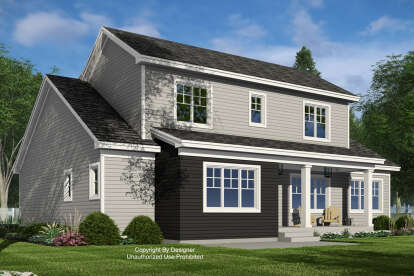 Craftsman House Plan #098-00517 Elevation Photo