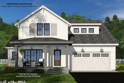 Modern Farmhouse House Plan #098-00518 Elevation Photo