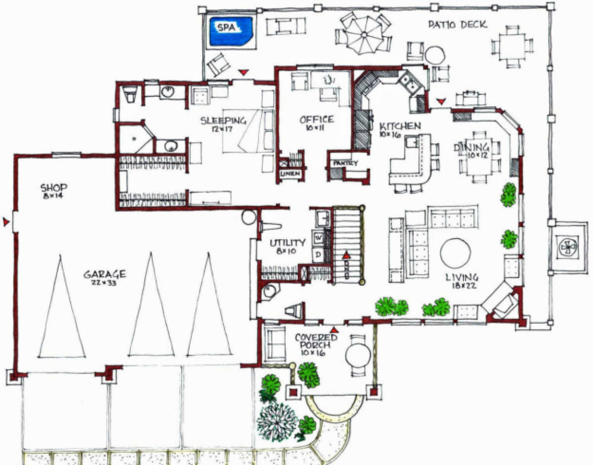 Floorplan 2 for House Plan #192-00005