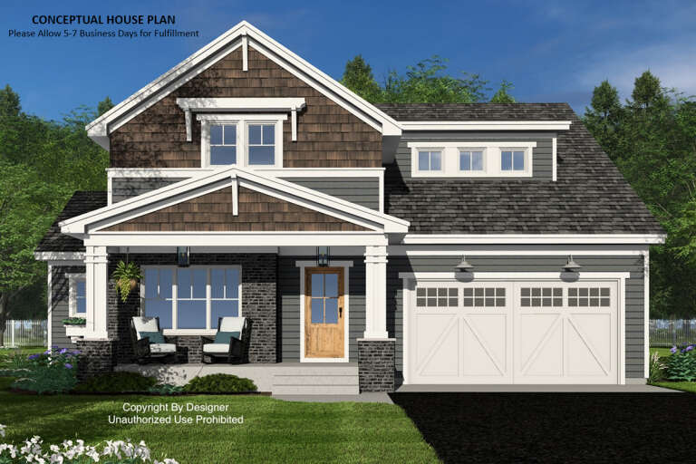 House Plan House Plan #33000 Front Elevation 