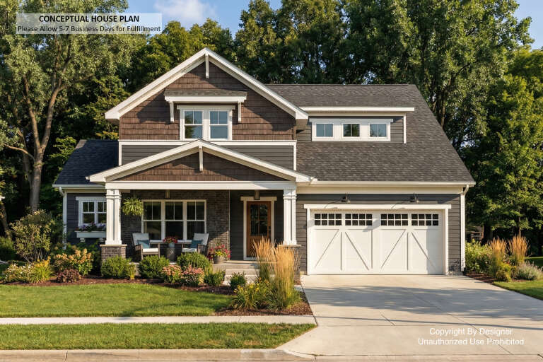 House Plan House Plan #33000 Front Elevation